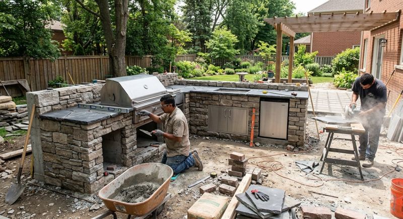 Outdoor Kitchen Construction in Pearland, TX