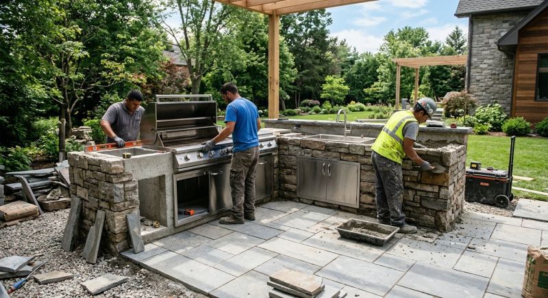 Outdoor Kitchen Installation in Summerville, SC