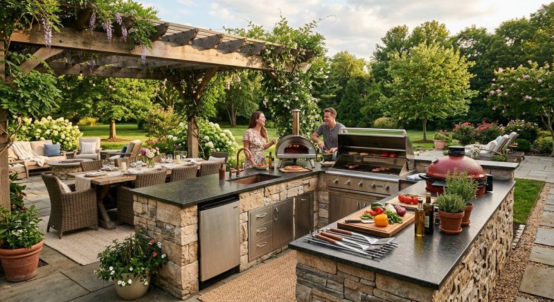Outdoor Kitchen Installation in Summerville, SC
